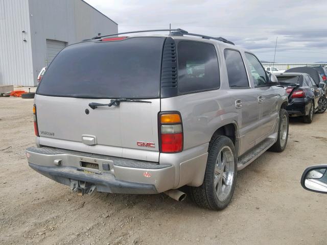 1GKEK63U25J160842 - 2005 GMC YUKON DENA SILVER photo 4