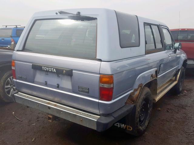 JT4VN62N5K0040385 - 1989 TOYOTA 4RUNNER VN BLUE photo 4