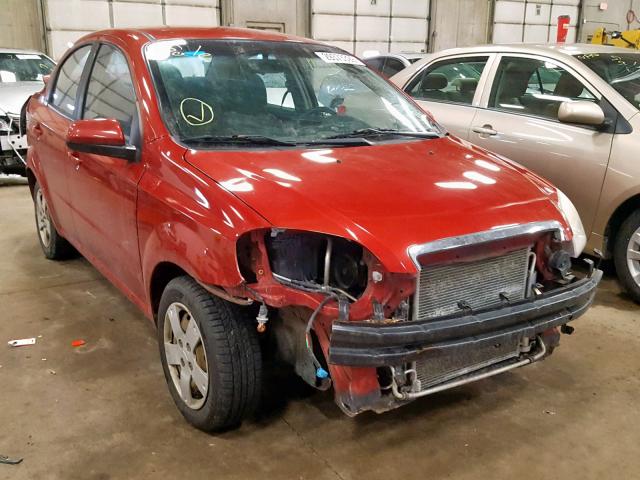 KL1TD5DEXAB046601 - 2010 CHEVROLET AVEO LS RED photo 1