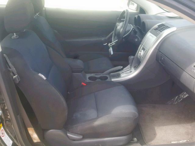 JTKDE167370160776 - 2007 TOYOTA SCION TC შავი ფოტო 5