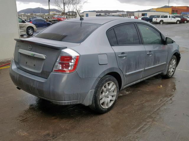 3N1AB6AP5BL700277 - 2011 NISSAN SENTRA 2.0 SILVER photo 4