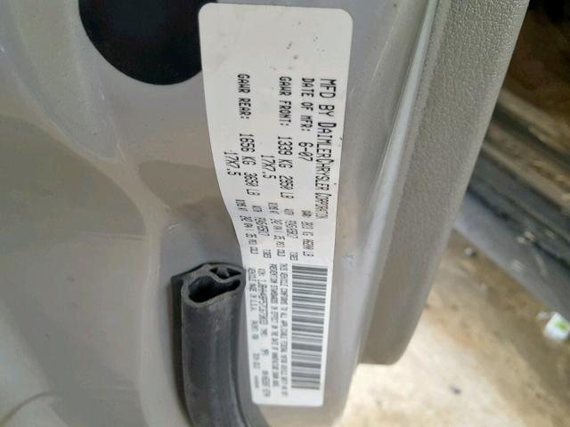 1J8HH48P57C673033 - 2007 JEEP COMMANDER BEIGE photo 10