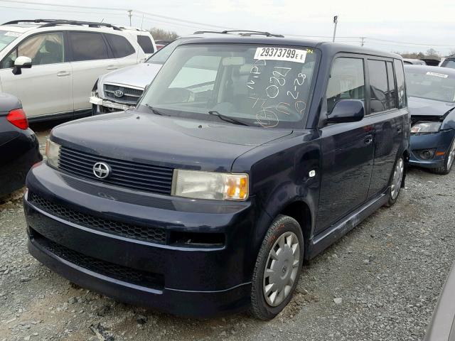 JTLKT334664070821 - 2006 TOYOTA SCION XB BLUE photo 2