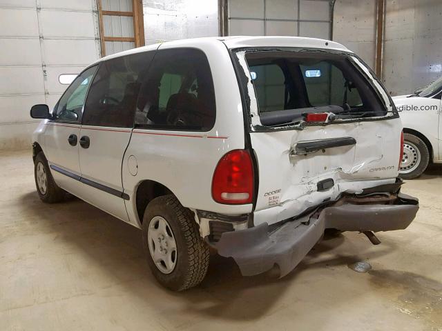 2B4GP25G0XR468805 - 1999 DODGE CARAVAN WHITE photo 3