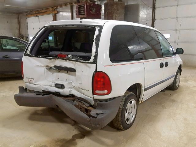 2B4GP25G0XR468805 - 1999 DODGE CARAVAN WHITE photo 4