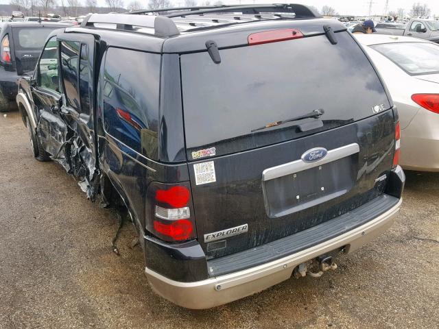 1FMEU74846UA53462 - 2006 FORD EXPLORER E BLACK photo 3