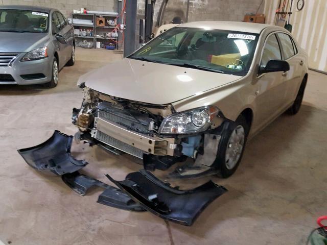 1G1ZG57BX8F182668 - 2008 CHEVROLET MALIBU LS BEIGE photo 2