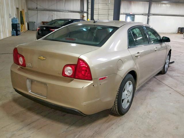 1G1ZG57BX8F182668 - 2008 CHEVROLET MALIBU LS BEIGE photo 4