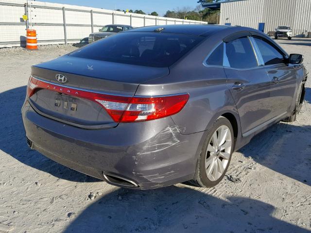 KMHFH4JG2DA199179 - 2013 HYUNDAI AZERA GLS GRAY photo 4