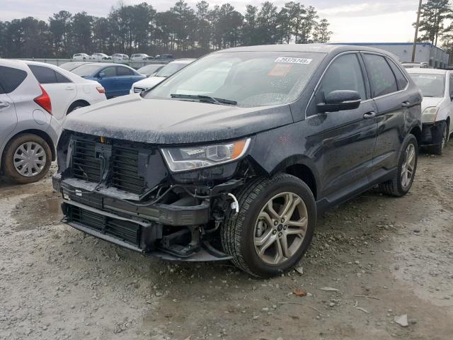 2FMPK3K95HBB31629 - 2017 FORD EDGE TITAN BLACK photo 2