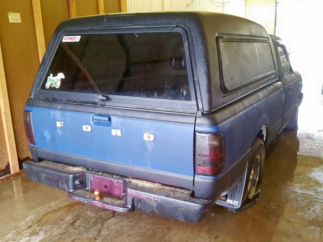 1FTYR10D53PA69988 - 2003 FORD RANGER BLACK photo 4