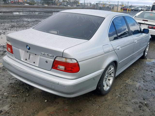 WBADT43403G033006 - 2003 BMW 525 I AUTO SILVER photo 4