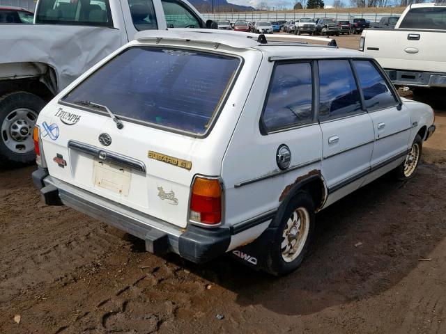 JF2AM53B9CE471673 - 1982 SUBARU GL 4WD WHITE photo 4