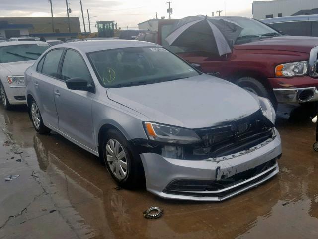 3VW2K7AJ3FM422348 - 2015 VOLKSWAGEN JETTA BASE SILVER photo 1
