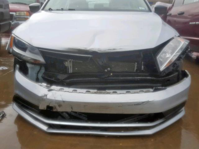 3VW2K7AJ3FM422348 - 2015 VOLKSWAGEN JETTA BASE SILVER photo 9
