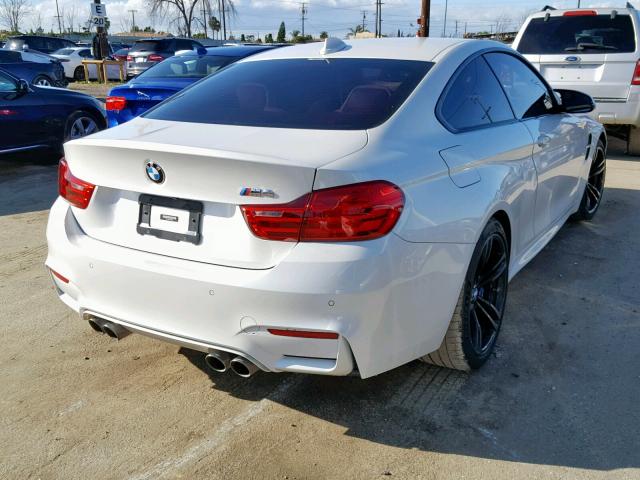 WBS3R9C59FK332345 - 2015 BMW M4 WHITE photo 4