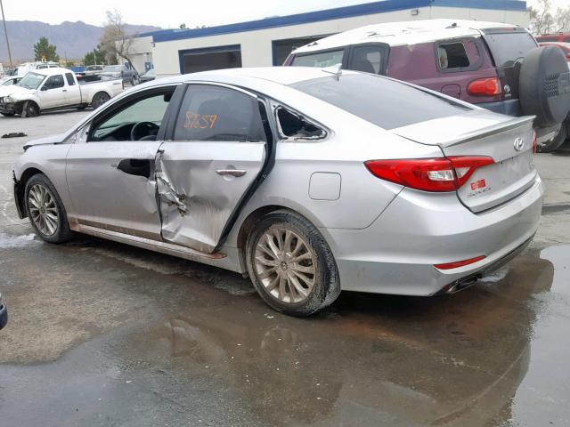 5NPE34AF4FH089378 - 2015 HYUNDAI SONATA SPO SILVER photo 3