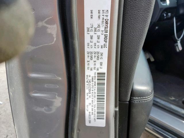 1C4RDJDG1EC595438 - 2014 DODGE DURANGO LI GRAY photo 10