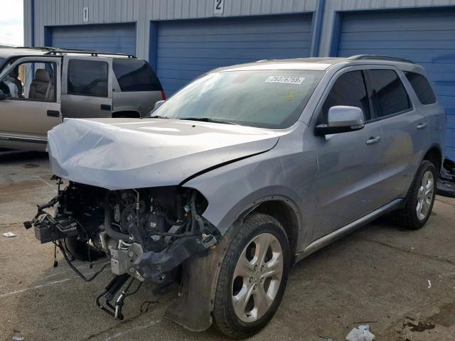 1C4RDJDG1EC595438 - 2014 DODGE DURANGO LI GRAY photo 2