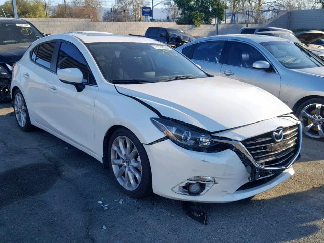 JM1BM1L33F1242566 - 2015 MAZDA 3 TOURING WHITE photo 1