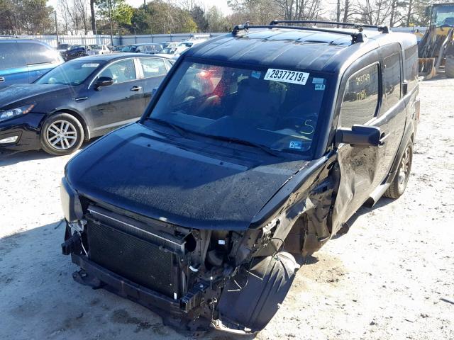 5J6YH28707L000334 - 2007 HONDA ELEMENT EX BLACK photo 2