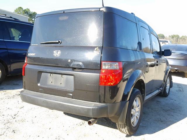 5J6YH28707L000334 - 2007 HONDA ELEMENT EX BLACK photo 4