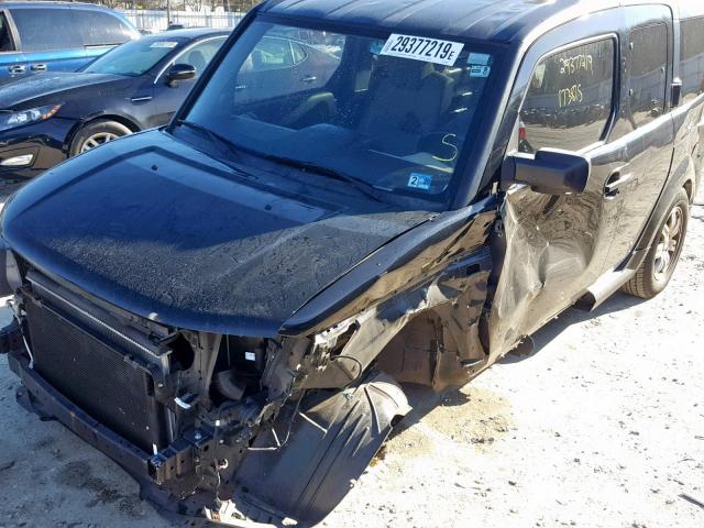 5J6YH28707L000334 - 2007 HONDA ELEMENT EX BLACK photo 9