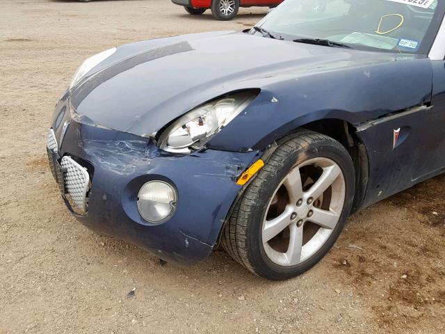 1G2MB33BX6Y110742 - 2006 PONTIAC SOLSTICE BLUE photo 9