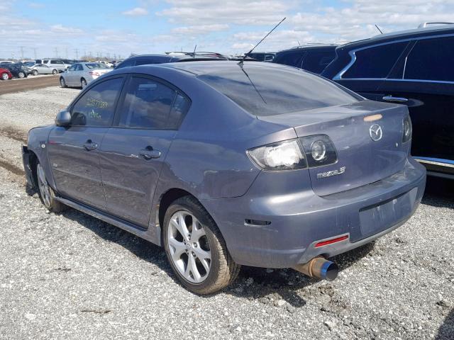 JM1BK323881186260 - 2008 MAZDA 3 S GRAY photo 3