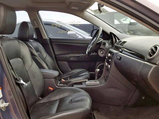 JM1BK323881186260 - 2008 MAZDA 3 S GRAY photo 5