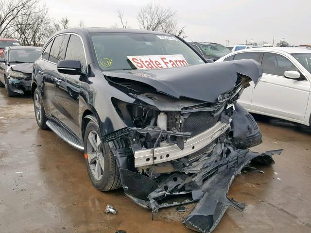 5FRYD3H2XEB014249 - 2014 ACURA MDX BLACK photo 1