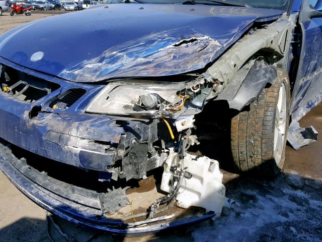 YS3FD46Y331036422 - 2003 SAAB 9-3 ARC BLUE photo 9