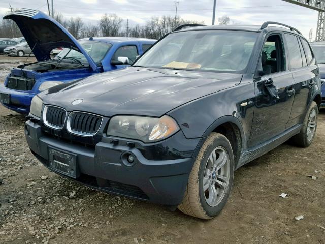 WBXPA93445WD02304 - 2005 BMW X3 3.0I BLACK photo 2