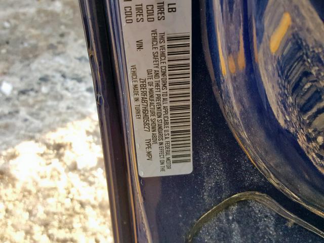 ZFBERFAB7H6H05827 - 2017 RAM PROMASTER 蓝色 照片 10