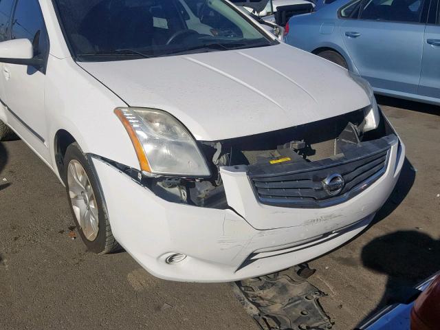 3N1AB6APXBL670368 - 2011 NISSAN SENTRA 2.0 WHITE photo 9