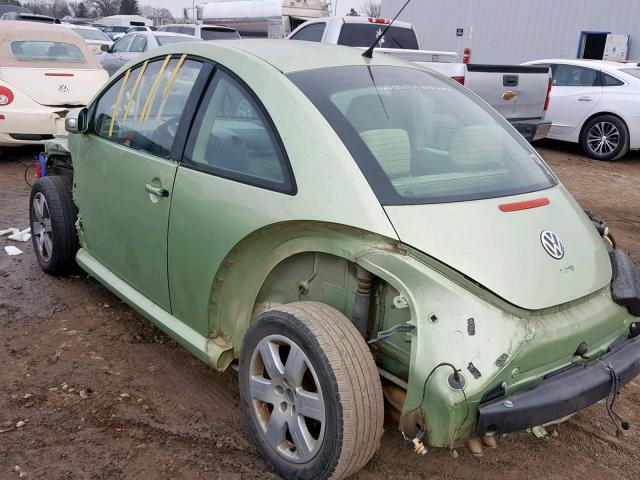 3VWRW31C97M507161 - 2007 VOLKSWAGEN NEW BEETLE GREEN photo 3