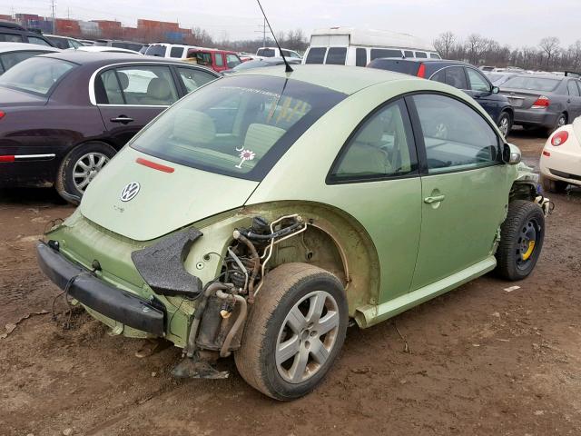 3VWRW31C97M507161 - 2007 VOLKSWAGEN NEW BEETLE GREEN photo 4