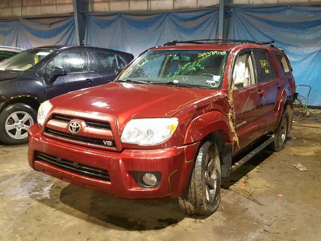 JTEBT17R38K004436 - 2008 TOYOTA 4RUNNER LI RED photo 2