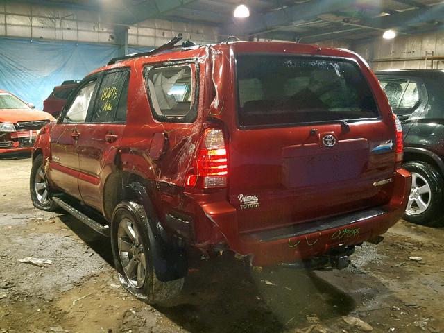 JTEBT17R38K004436 - 2008 TOYOTA 4RUNNER LI RED photo 3