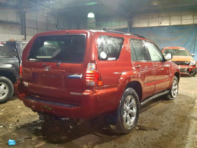 JTEBT17R38K004436 - 2008 TOYOTA 4RUNNER LI RED photo 4