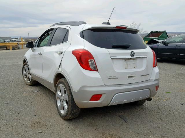 KL4CJASB0FB266575 - 2015 BUICK ENCORE WHITE photo 3