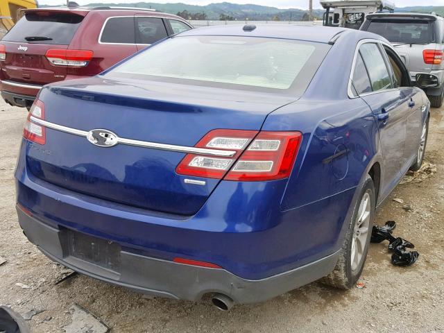 1FAHP2D91EG166213 - 2014 FORD TAURUS SE BLUE photo 4