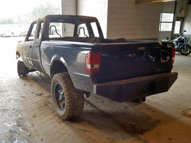 1FTYR15E85PA29733 - 2005 FORD RANGER SUP BLACK photo 3