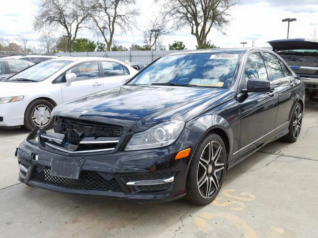 WDDGF4HB9EG247287 - 2014 MERCEDES-BENZ C 250 BLACK photo 2