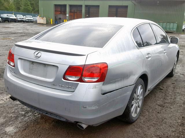 JTHCH96S860005103 - 2006 LEXUS GS GENERAT SILVER photo 4