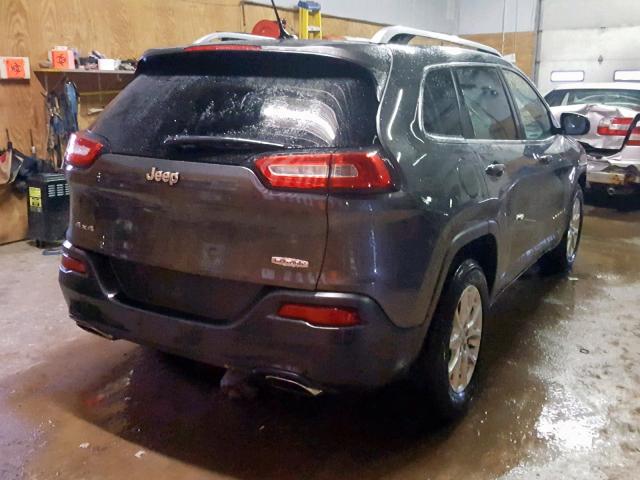 1C4PJMCS9FW610369 - 2015 JEEP CHEROKEE L GRAY photo 4