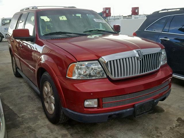 5LMFU27585LJ07839 - 2005 LINCOLN NAVIGATOR Қызыл фото 1