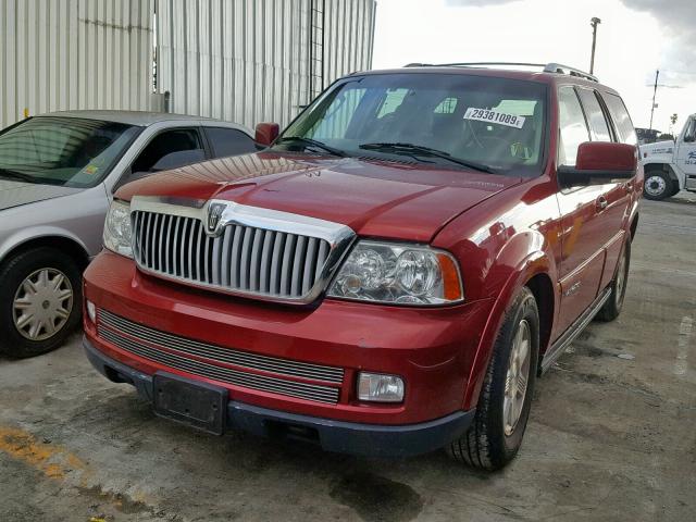 5LMFU27585LJ07839 - 2005 LINCOLN NAVIGATOR Қызыл фото 2