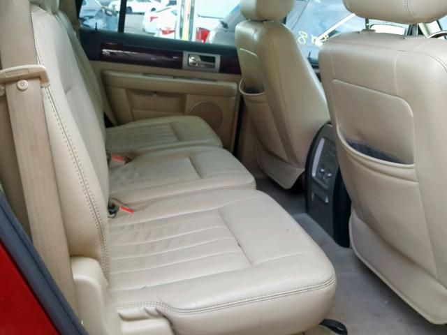 5LMFU27585LJ07839 - 2005 LINCOLN NAVIGATOR Қызыл фото 6