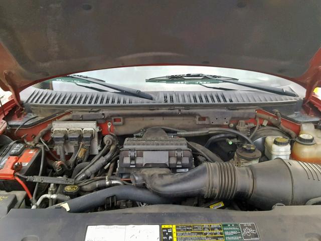 5LMFU27585LJ07839 - 2005 LINCOLN NAVIGATOR Қызыл фото 7